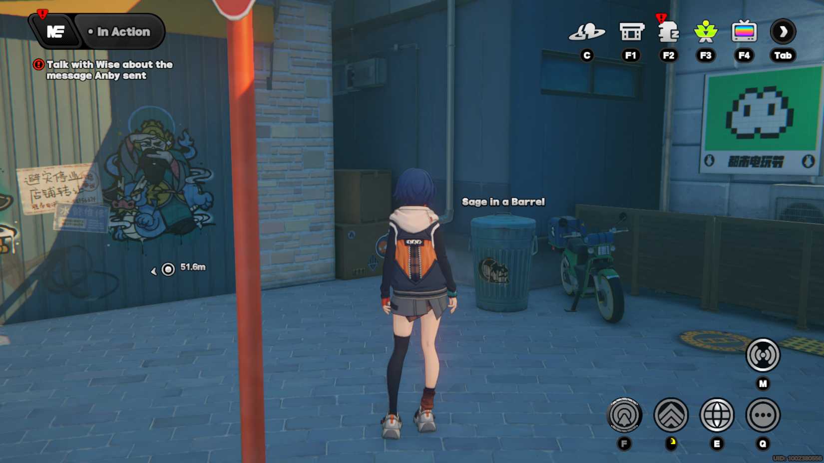 Image of Sage in a Barrel on Sixth Street in Zenless Zone Zero