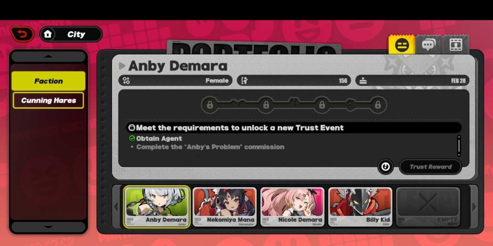 the description of trust mechanic in zenless zone zero.