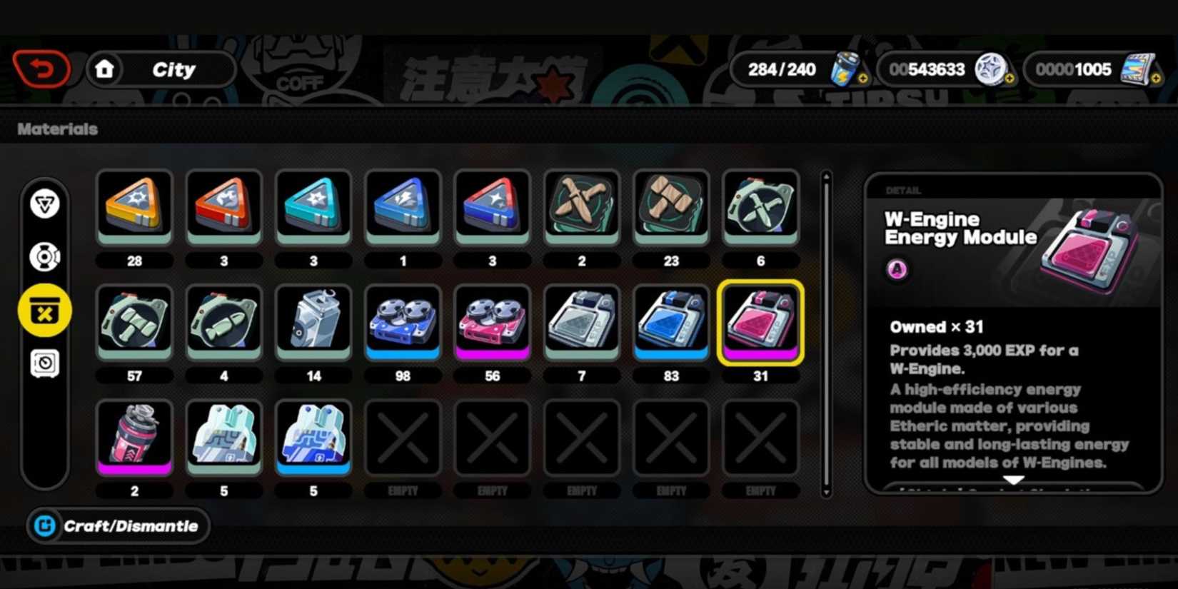 a w-engine energy module in zenless zone zero.