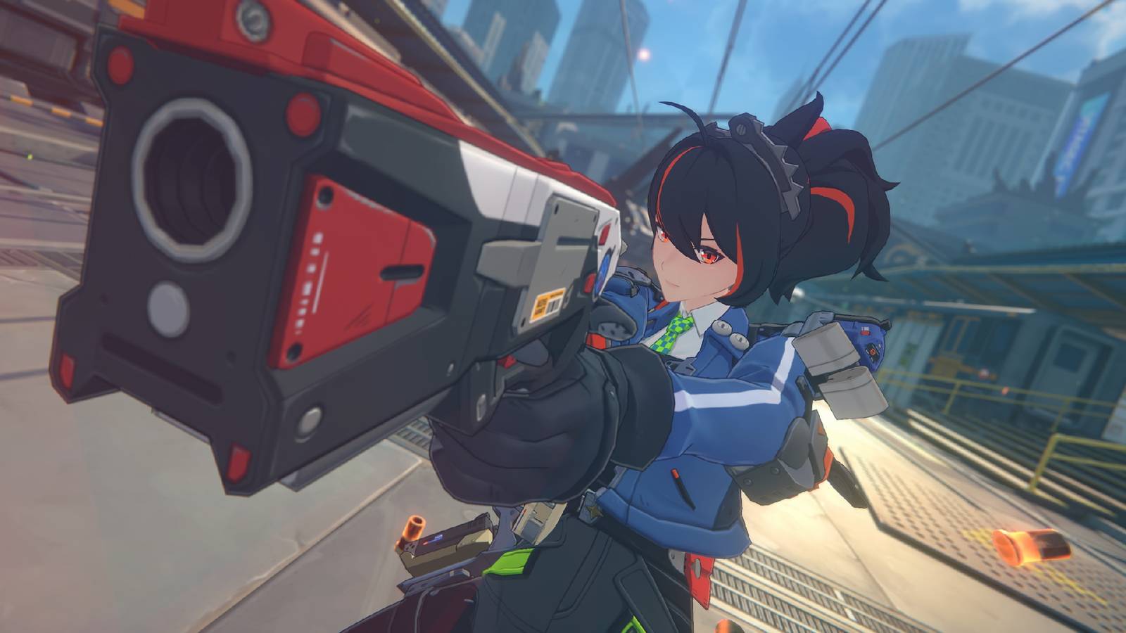 A screenshot from Zenless Zone Zero showing playable character Zhu Yuan.