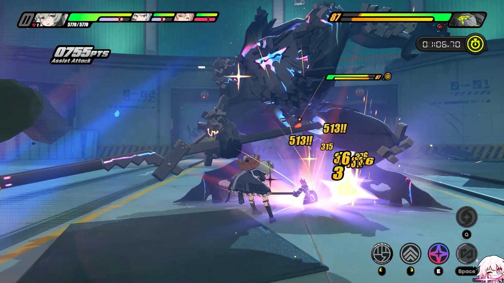 Fighting Newborn Dead End Butcher in Zenless Zone Zero