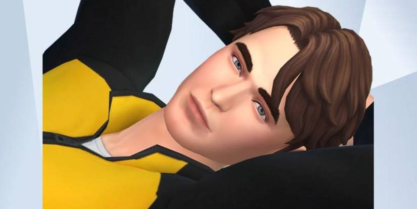 An image of Cedric Diggory from Harry Potter recreated in The Sims 4