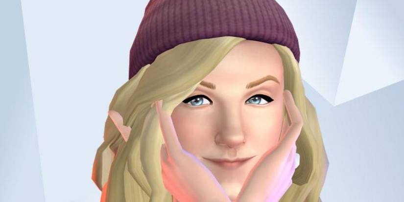 An image of Luna Lovegood from Harry Potter recreated in The Sims 4
