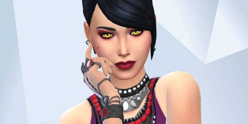 An image of Morrigan from Dragon Age made in The Sims 4