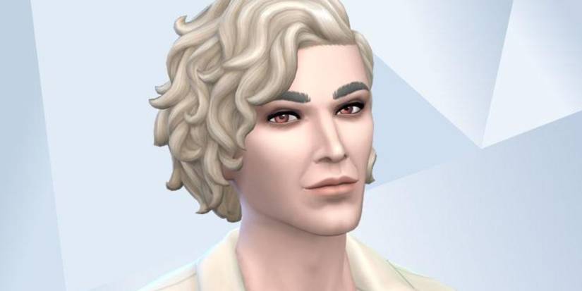 An image of Astarion from Baldur's Gate 3 recreated in The Sims 4 