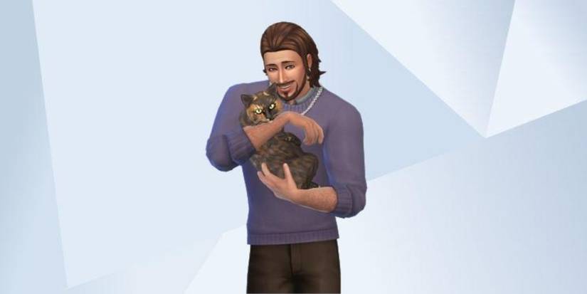 An image of Gale and Tara from Baldur's Gate 3 recreated in The Sims 4 