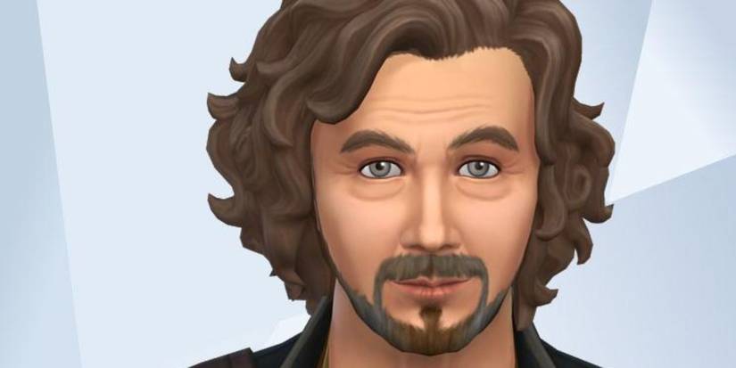 An image of Sirius Black from Harry Potter recreated in The Sims 4