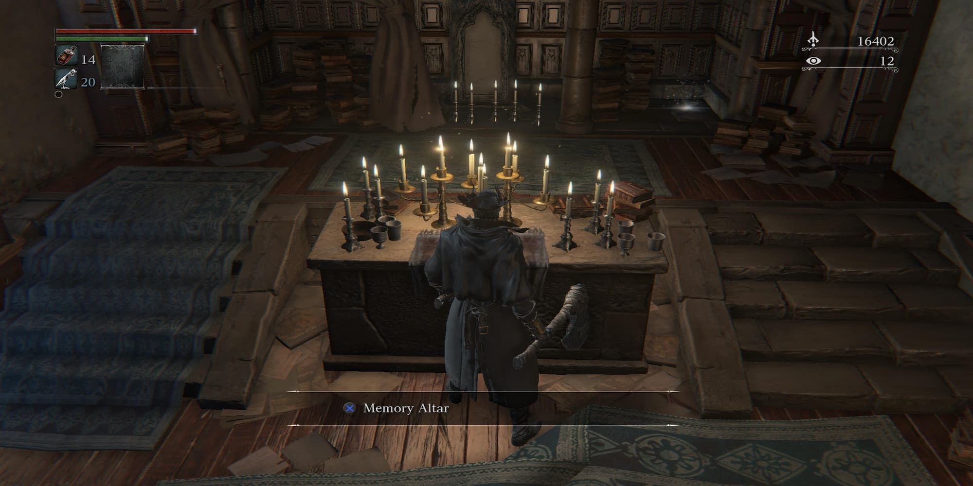 The Player Standing By The Memory Altar