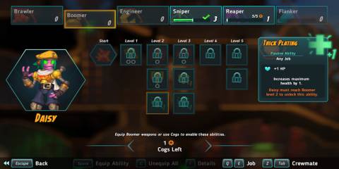 A Maximum Health Upgrade Skill In The Menu 