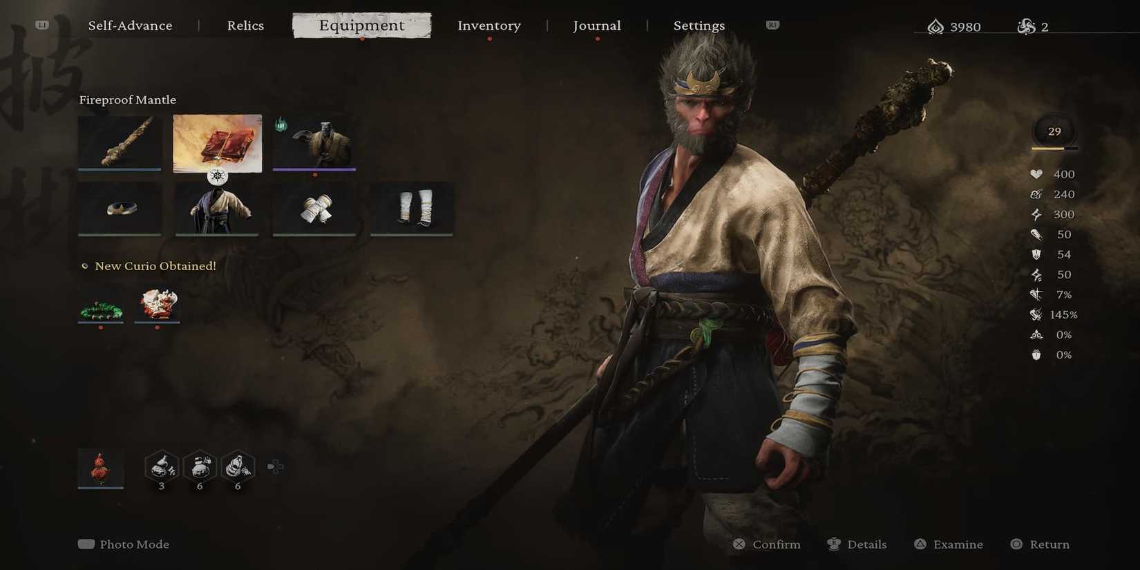 The Player With An Equipped Vessel & Spirit 