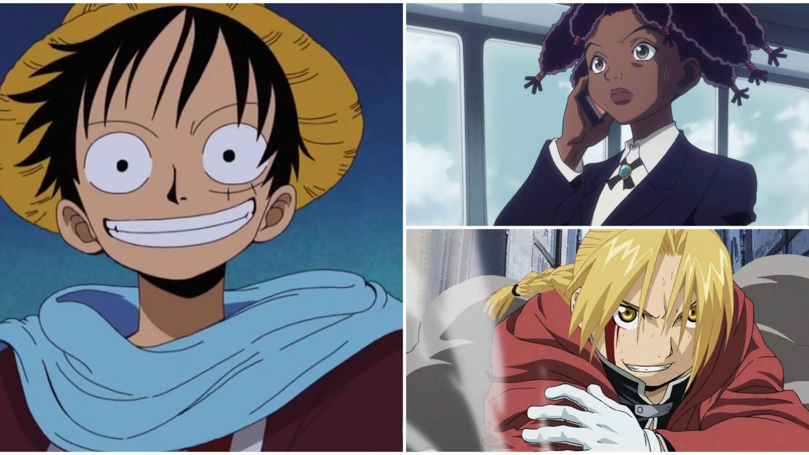 Non-Japanese Shonen Anime Characters- Luffy Canary Edward Elric