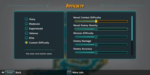 The Custom Difficulty Options