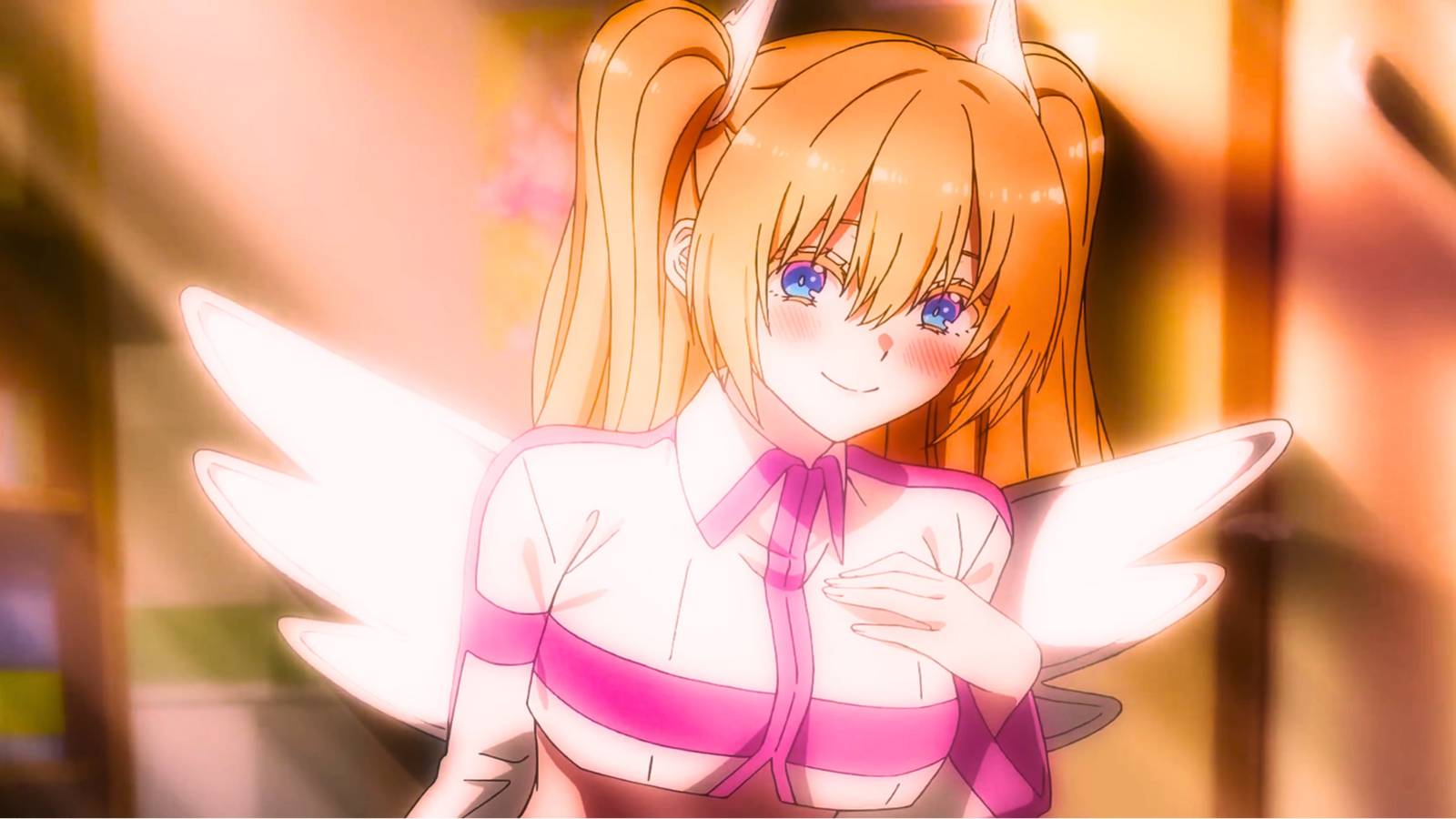 A character smiling in 2.5 Dimensional Seduction