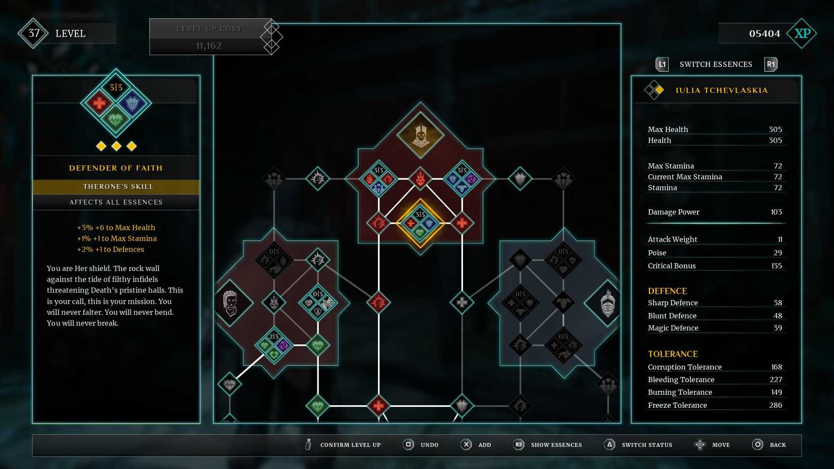 Deathbound_Therome Guillauman_Skill Tree