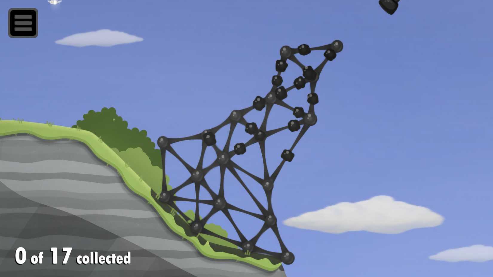 Image of a bridge being made in World of Goo 2