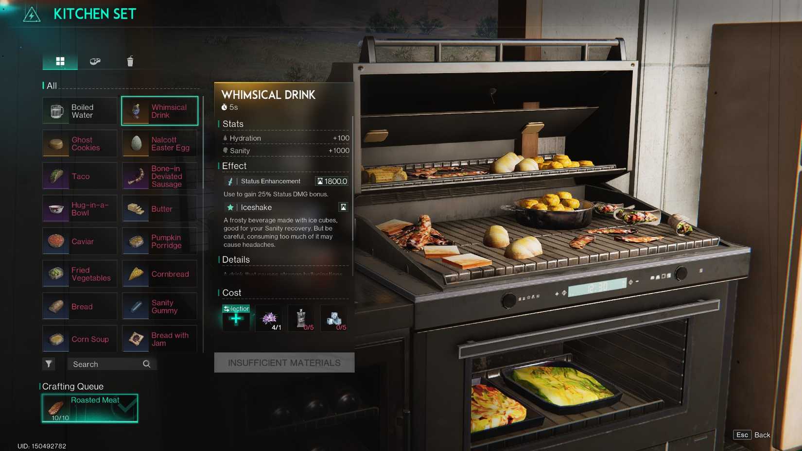 Recipe and description of Whimsical Drink in Once Human