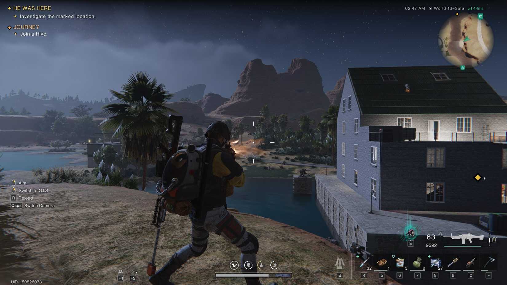 Moving while firing an MG4 in Once Human