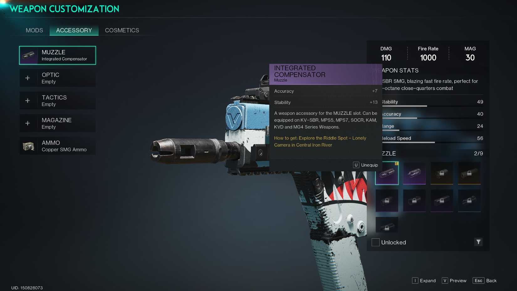 The Integrated Compensator stats in Once Human