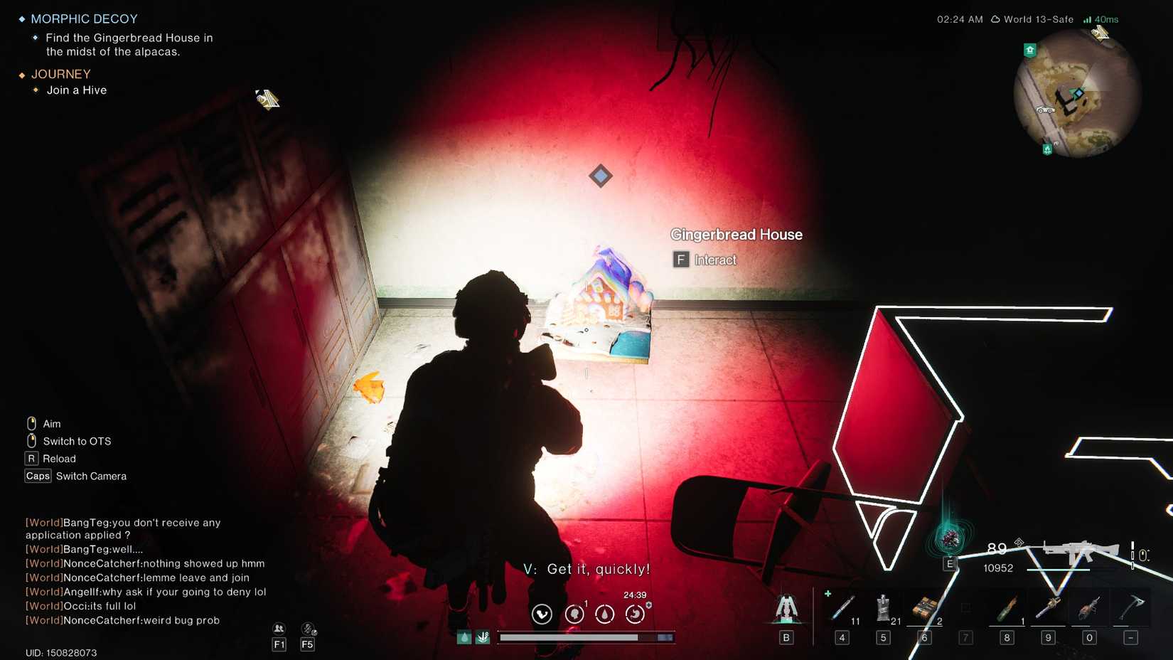 The Gingerbread House Deviant in the Morphic Decoy quest in Once Human