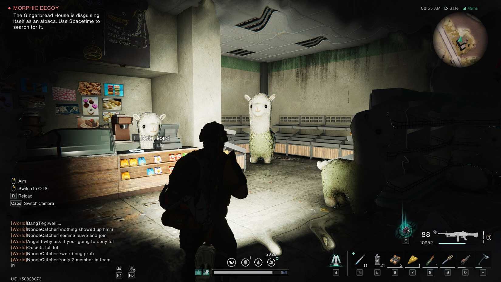 The oversized llama in Once Human's Morphic Decoy quest