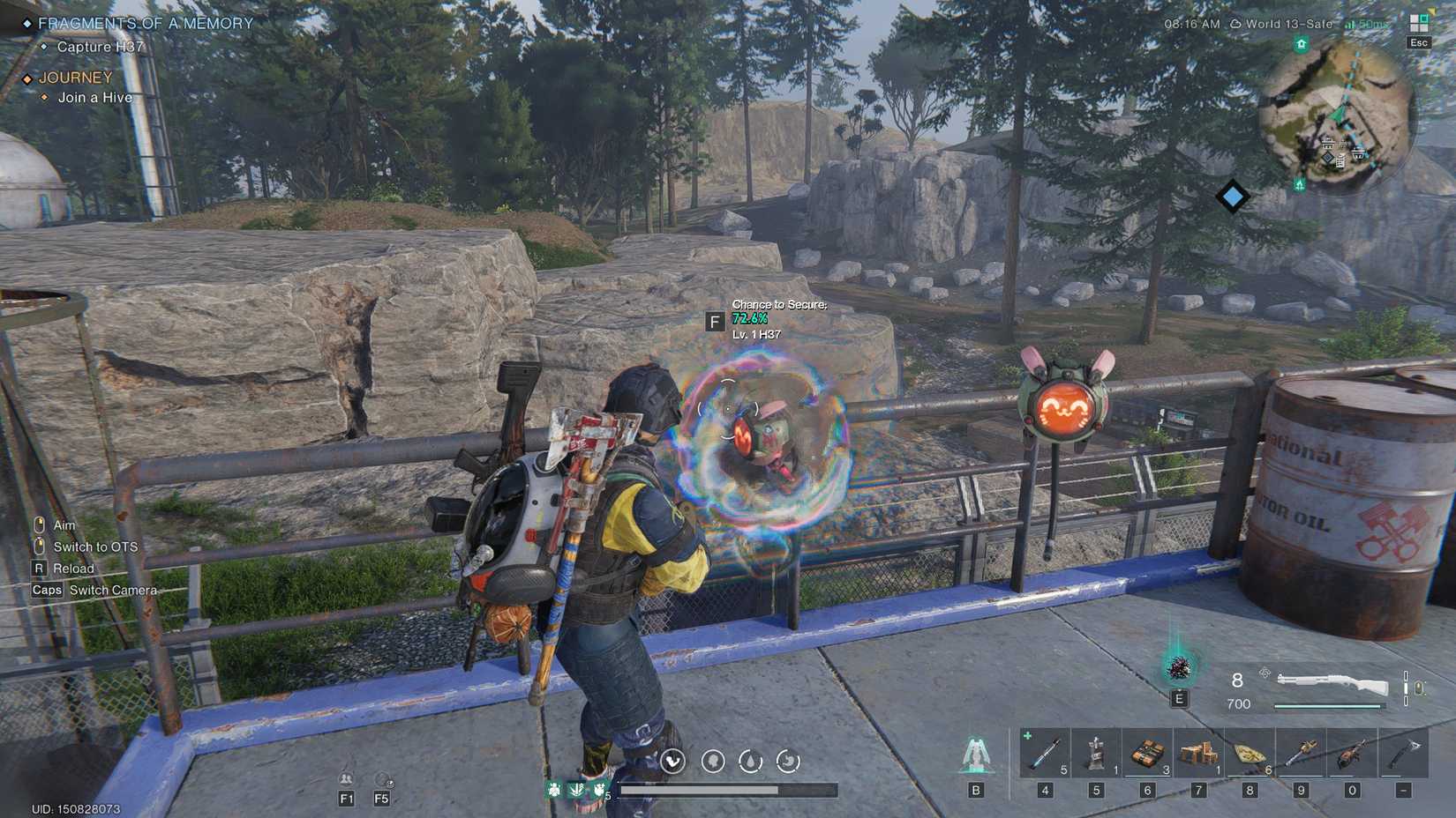 A Deviant bubble containing H37 in Once Human