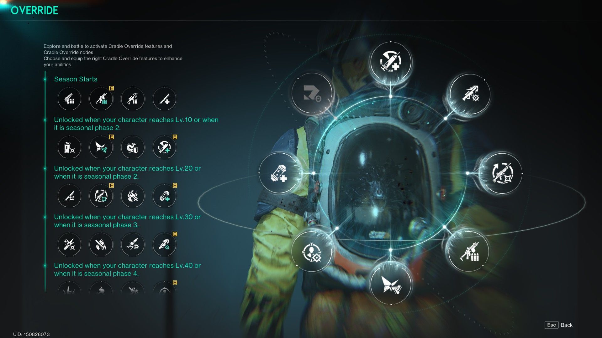 Cradle setup for Fast Gunner builds in Once Human