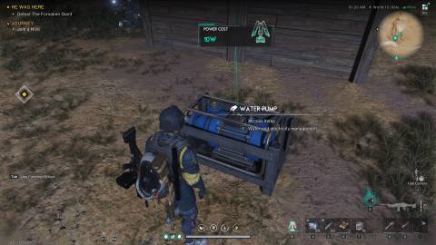 A water pump getting dirty water in Once Human