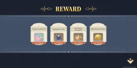 The Player Getting Hope Luxites In The Reward Screen 