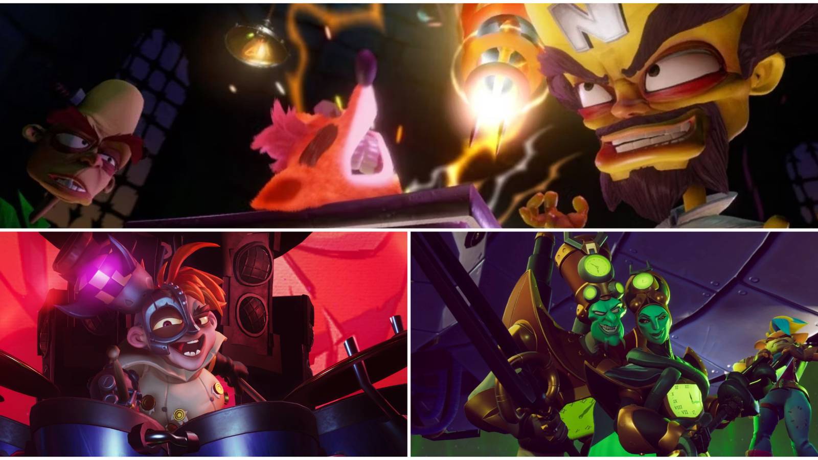 Best Crash Bandicoot Villains- Dr Neo Cortex N.Gin N.Tropy