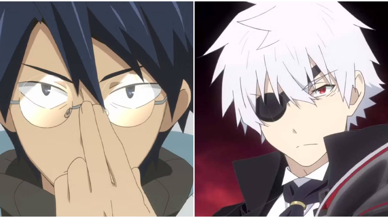 A split image of Log Horizon and Arifureta