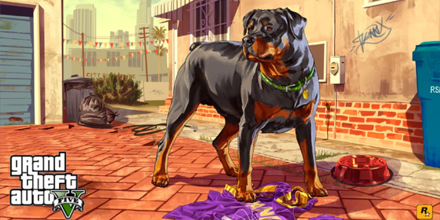 Promotional artwork of Chop from Grand Theft Auto V