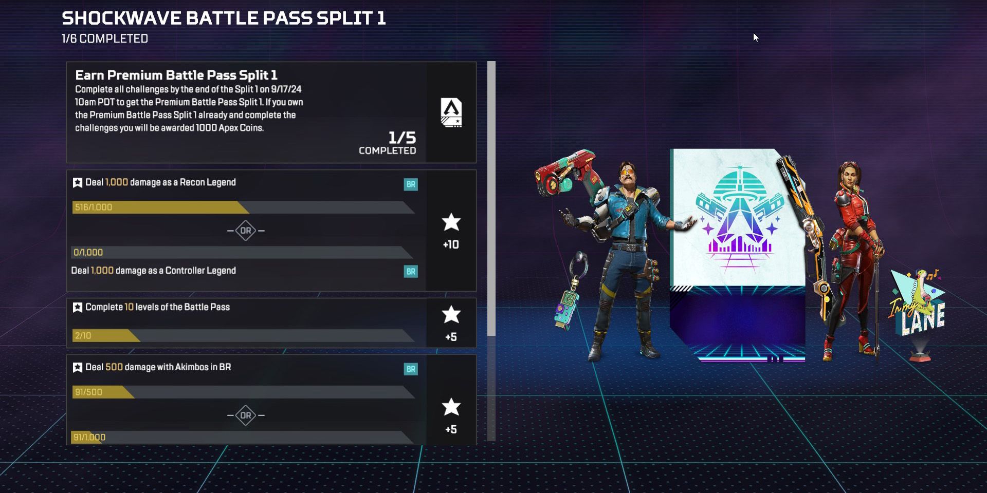 All challenges to unlock the Season 22 Premium Battle Pass in Apex Legends