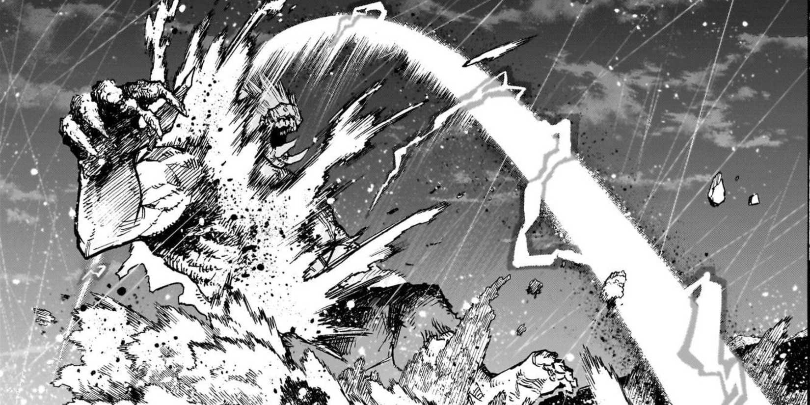 All For One kills Gigantomachia after his betrayal.