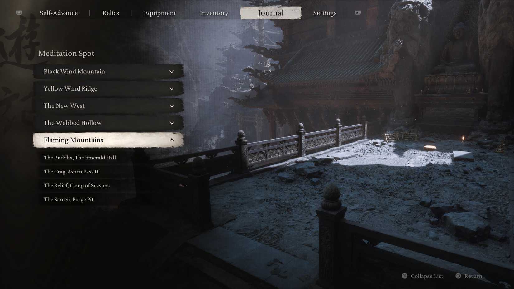 All Meditation Spots In Flaming Mountains in Black Myth Wukong