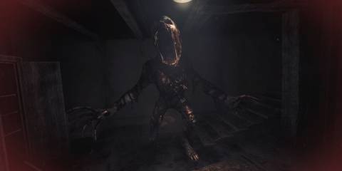 The Beast charging at the player in Amnesia: The Bunker