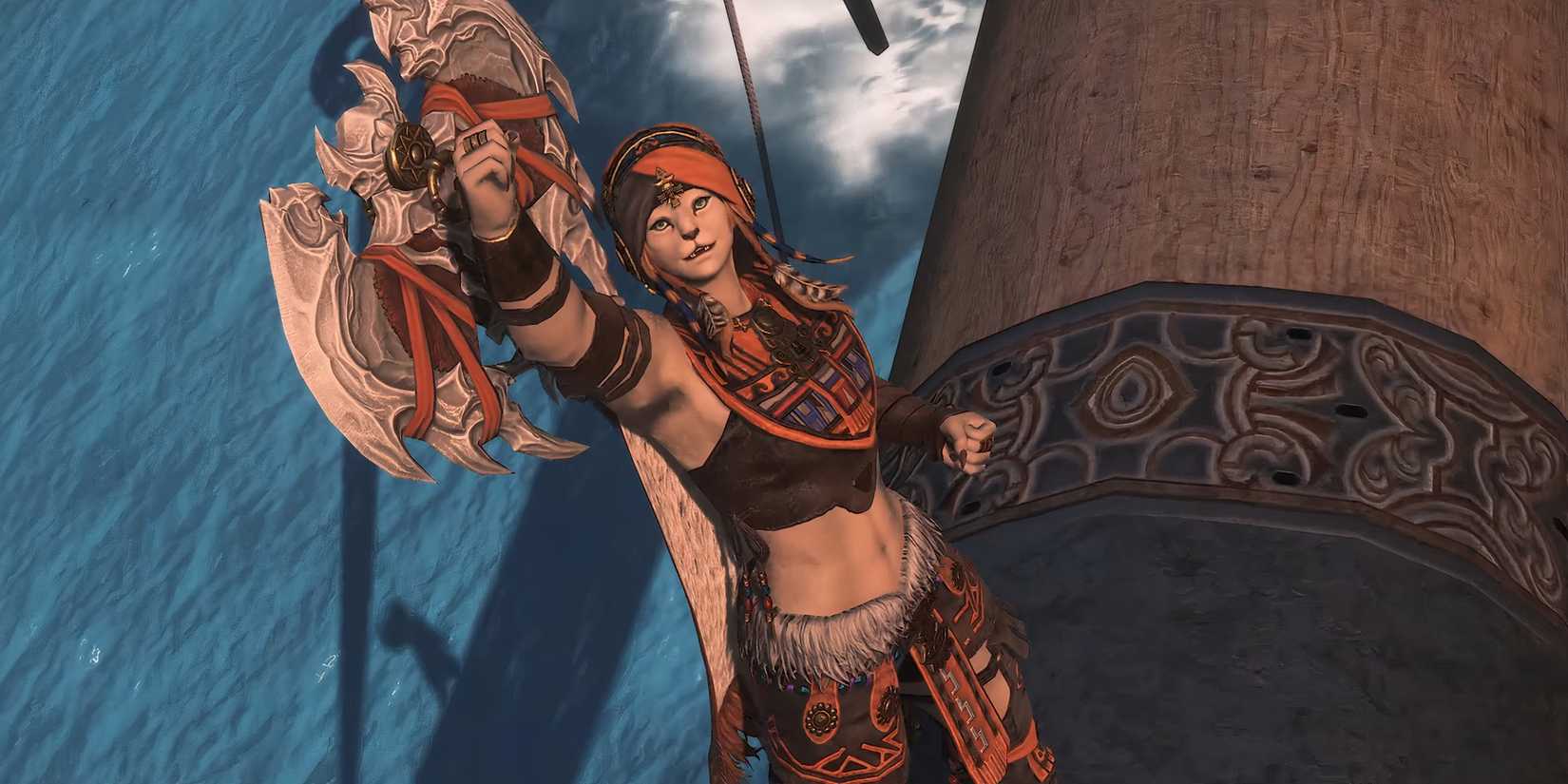 An enthusiastic character in FF14