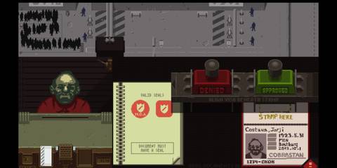 Approving or declining entry in Papers, Please