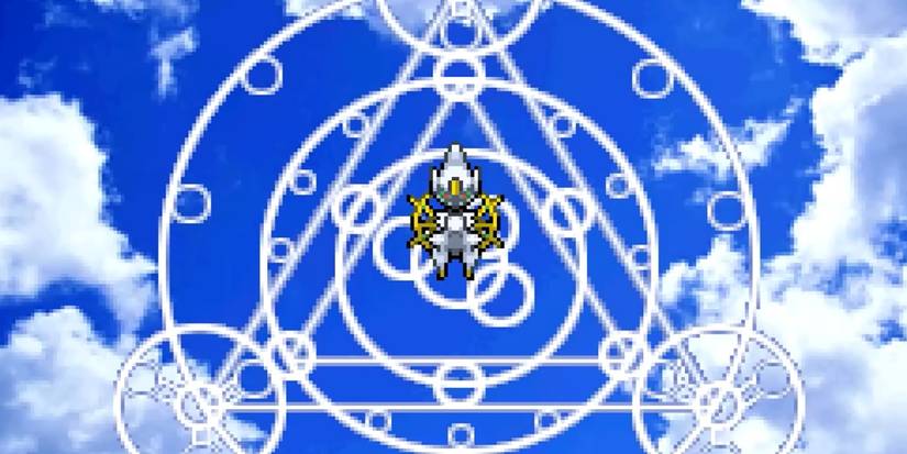 Arceus Creating The Universe In Pokemon Heartgold-Soulsilver