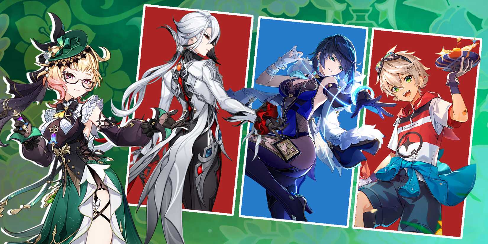 arlecchino-yelan-bennett-and emilie team composition in genshin impact