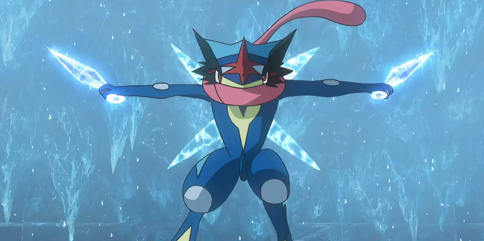 Ash Greninja In The Pokemon Anime