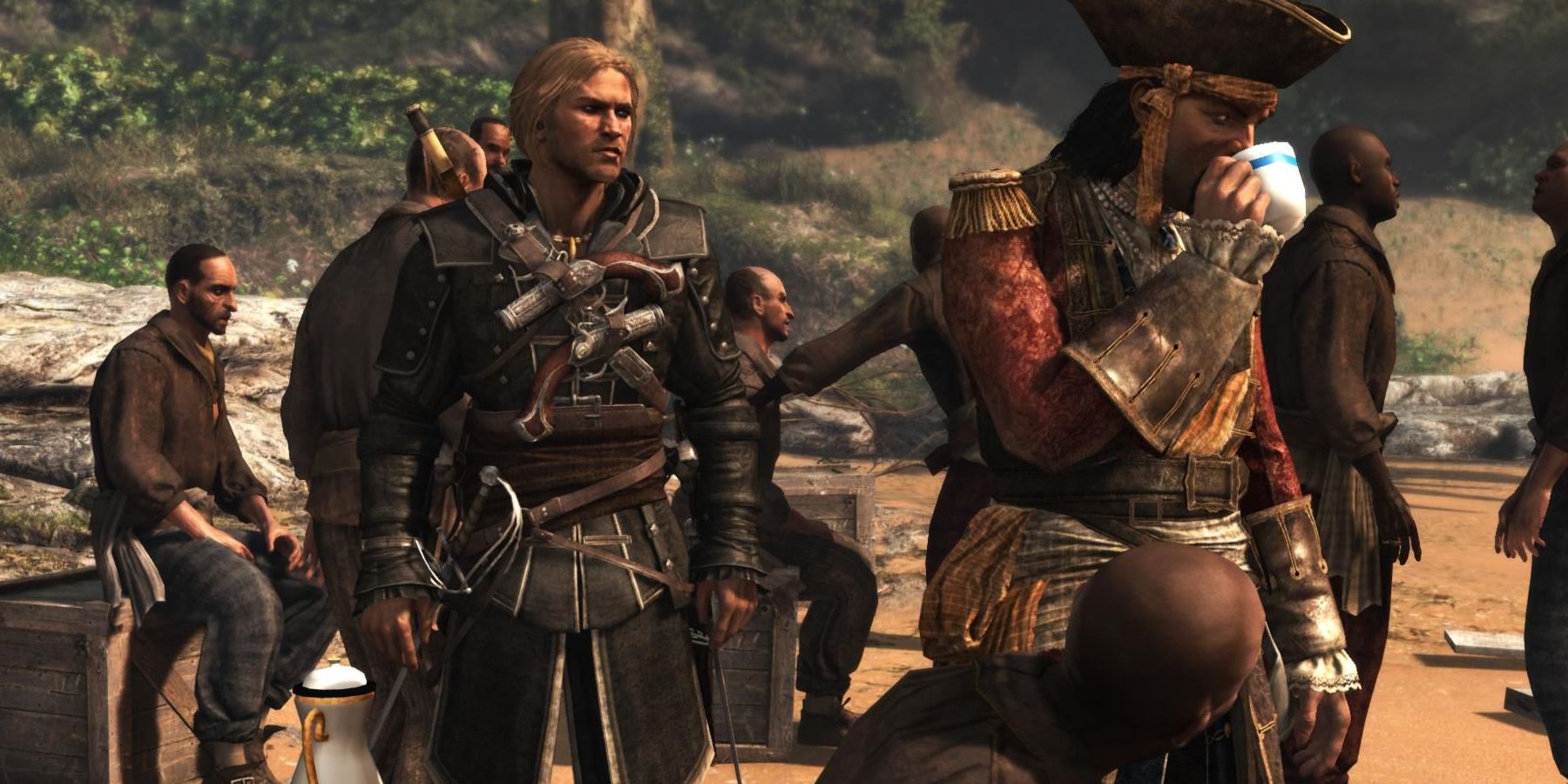 Assassin's Creed Black Flag Edward Kenway and Black Bart