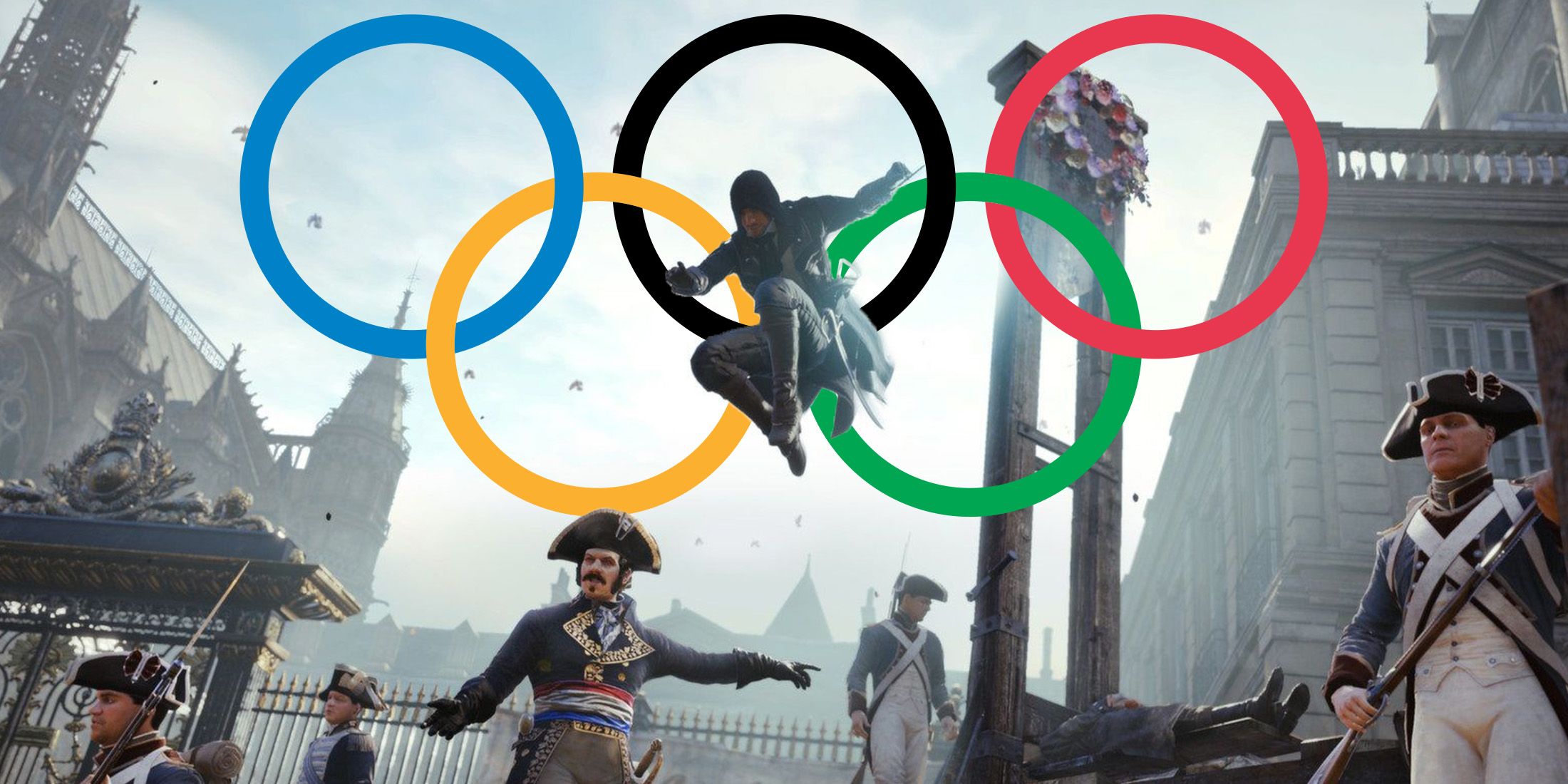 Paris Olympics Parkour Outfit Recreated in Assassin's Creed Unity