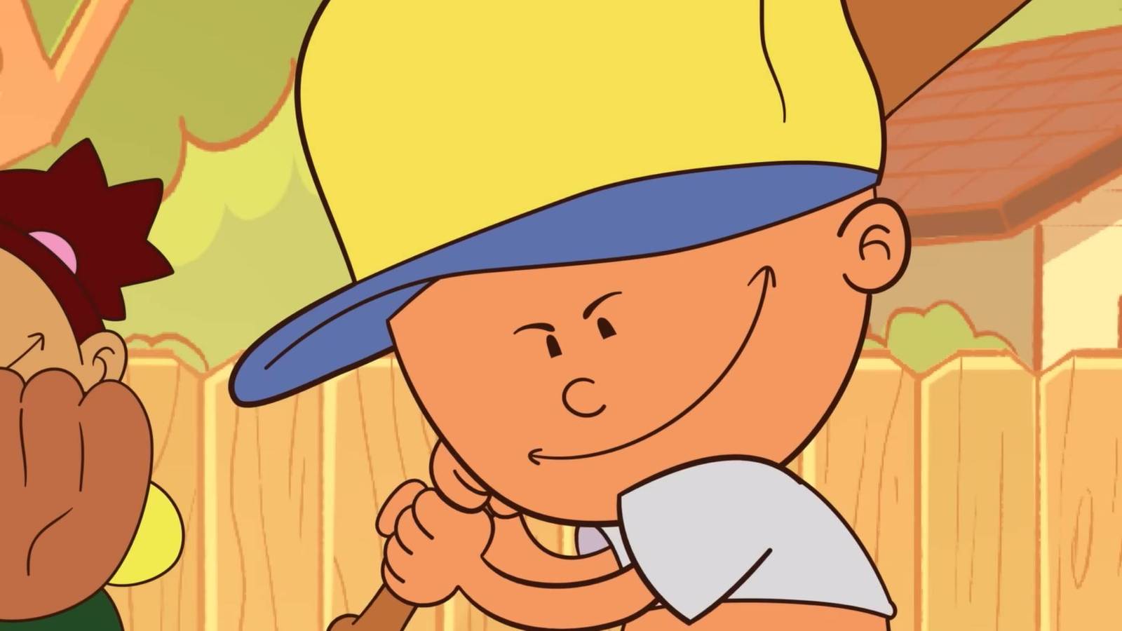 Pablo Sanchez at bat in Backyard Sports' trailer