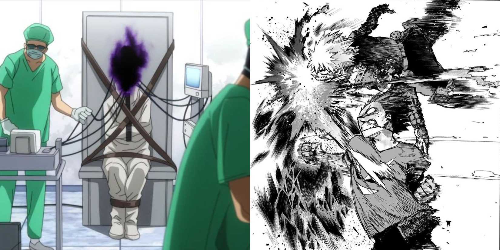 Bakugo and Deku kill Kurogiri as they try to reach All For One.