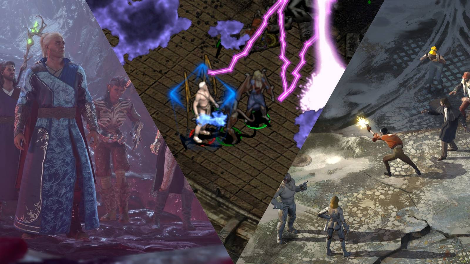 Baldur's Gate 3, Planescape Torment and Disco Elysium Cober