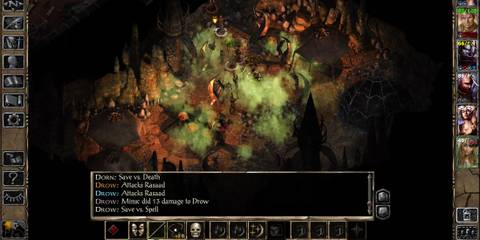 Party fighting a group of Drow in the Underdark