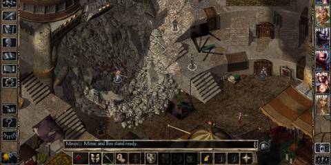 Jon Irenicus being confronted by the Shadow Thieves