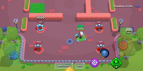 Belle's super targeted onto a robot in Brawl Stars