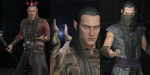 A split image of druids in Dungeonborne