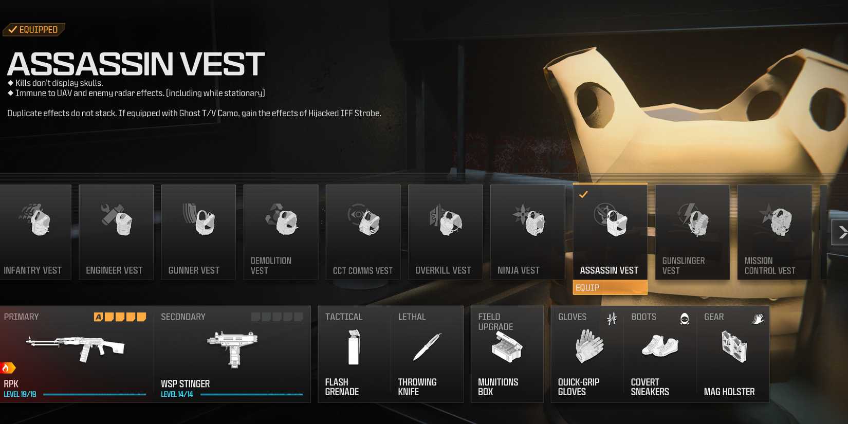 Screenshot showcasing the best Equipment Package for the JAK Cataclysm RPK in Modern Warfare 3 